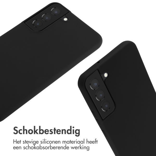 imoshion Siliconen hoesje met koord Samsung Galaxy S22 Plus - Zwart