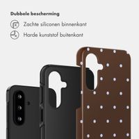 Selencia Vivid Backcover Samsung Galaxy A17 (5G) / (4G) - Happy Dots Chocolate