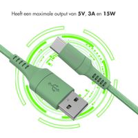 imoshion Braided USB-C naar USB kabel - 1 meter - Groen