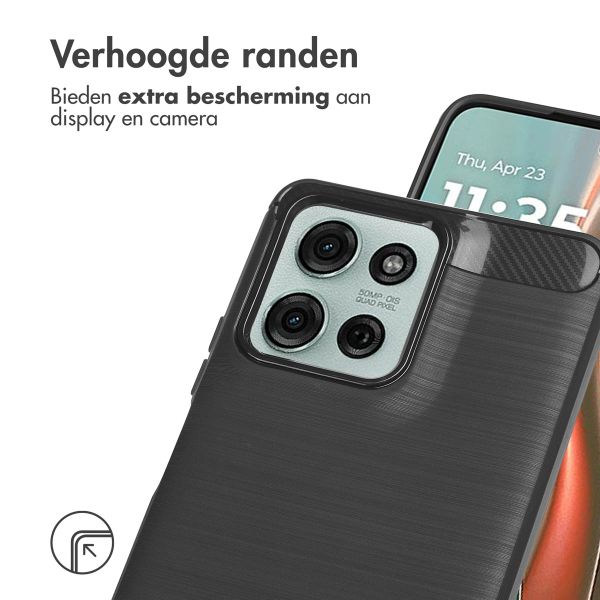 imoshion Brushed Backcover Motorola Moto G75 5G - Zwart