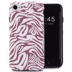 Selencia Vivid Tough Backcover Apple iPhone SE (2022 / 2020) / 8 / 7 / 6(s) - Trippy Swirl Dark Rose