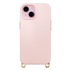 Selencia Rivièra MagSafe Backcover met afneembare haakjes Apple iPhone 15 - Sorbet Pink