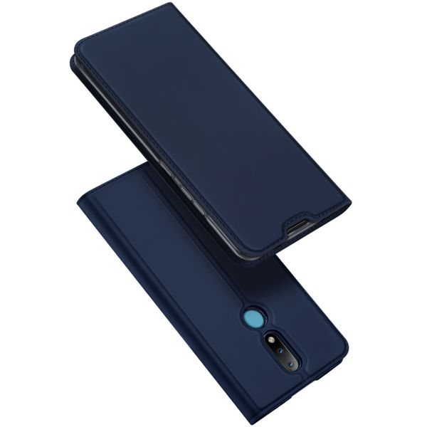 Dux Ducis Slim Softcase Bookcase Nokia 2.4 - Donkerblauw