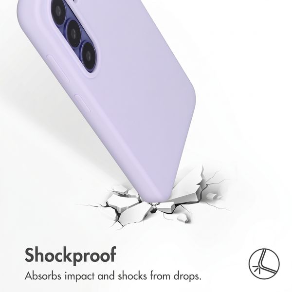 Accezz Liquid Silicone Back Cover with MagSafe Samsung Galaxy S26 Plus - Purple
