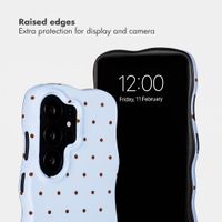 Selencia Vivid Wavy Back Cover with MagSafe Samsung Galaxy S26 Ultra - Happy Dots Digital Sky