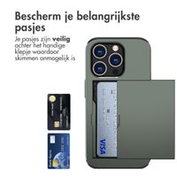 imoshion Backcover met pasjeshouder iPhone 15 Pro - Donkergroen