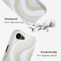 Selencia Vivid Backcover met MagSafe Apple iPhone 16e - Desert Waves Beige