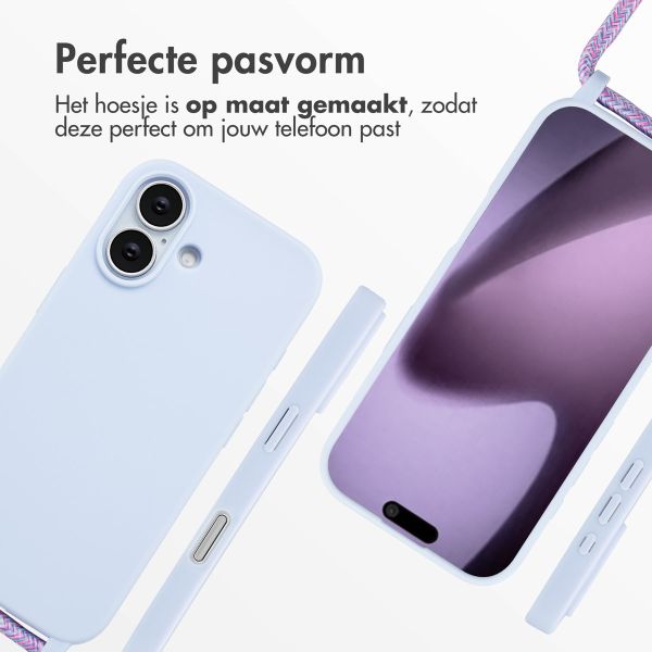 imoshion Siliconen hoesje met koord Apple iPhone 17 - Paars