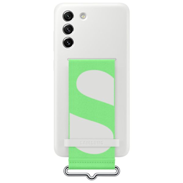 Samsung Originele Silicone Cover Strap Samsung Galaxy S21 FE - White