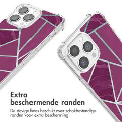 imoshion Design hoesje met koord iPhone 13 Pro - Bordeaux Graphic