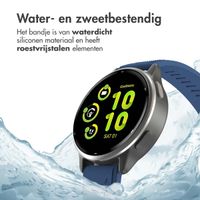 imoshion QuickFit® Siliconen bandje  - Garmin 22 mm aansluiting - Donkerblauw