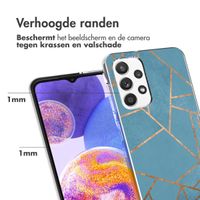 imoshion Design hoesje Samsung Galaxy A23 (5G) - Grafisch Koper / Blauw