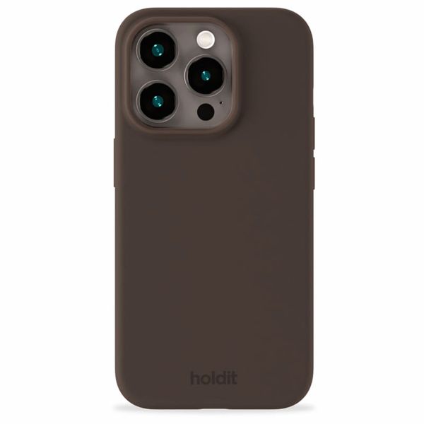 Holdit Silicone Case Apple iPhone 15 Pro Max - Chocolate