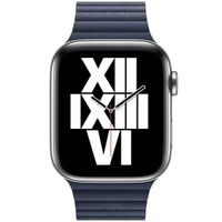 Apple Leather Loop Apple Watch Series 1 t/m 11 / SE / Ultra (44/45/46/49 mm) - Maat M - Diver Blue