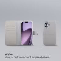 Selencia Olyn Uitneembare Bookcase met MagSafe Apple iPhone 17 - Grijs