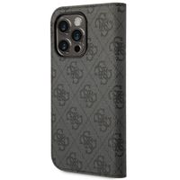 Guess 4G Logo Bookcase Apple iPhone 14 Pro - Zwart