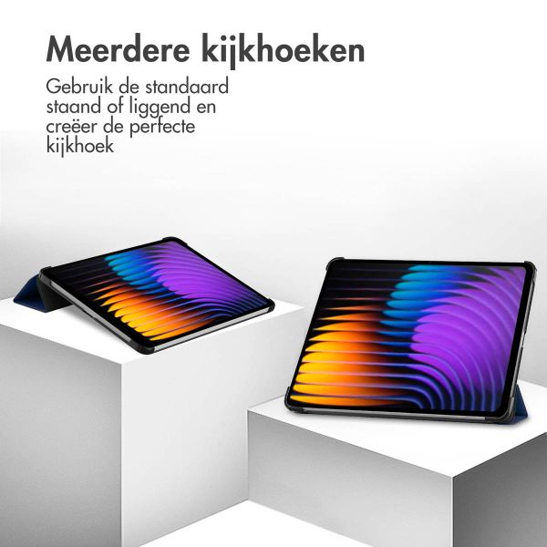 imoshion Trifold Bookcase Xiaomi Pad 7 / 7 Pro - Donkerblauw