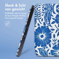 imoshion Design Slim Hard Case Sleepcover met stand Kobo Libra 2 / Tolino Vision 6 - Flower Tile