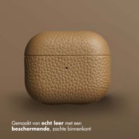 Accezz Echt Leren Case Apple AirPods 3 - Taupe