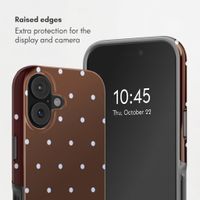 Selencia Vivid Back Cover Apple iPhone 17 - Happy Dots Chocolate