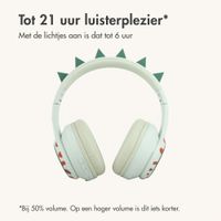 imoshion Draadloze Kinderkoptelefoon Dino - Decibelbegrenzer - Met AUX kabel - Brown / Orange