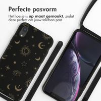 imoshion Siliconen design hoesje met koord iPhone Xr - Sky Black