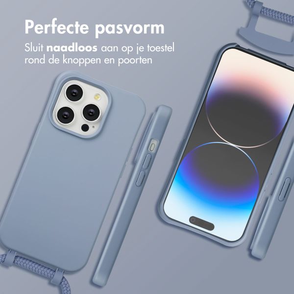 imoshion Color Backcover met afneembaar koord MagSafe Apple iPhone 14 Pro - Ash Blue