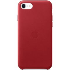 Apple Leather Backcover iPhone SE (2022 / 2020) - Red