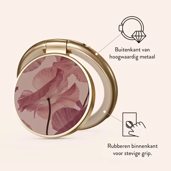 Burga Ringholder Gold - Telefoonring - Tender Kiss