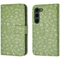 imoshion Design Bookcase Samsung Galaxy S23 - Green Flowers