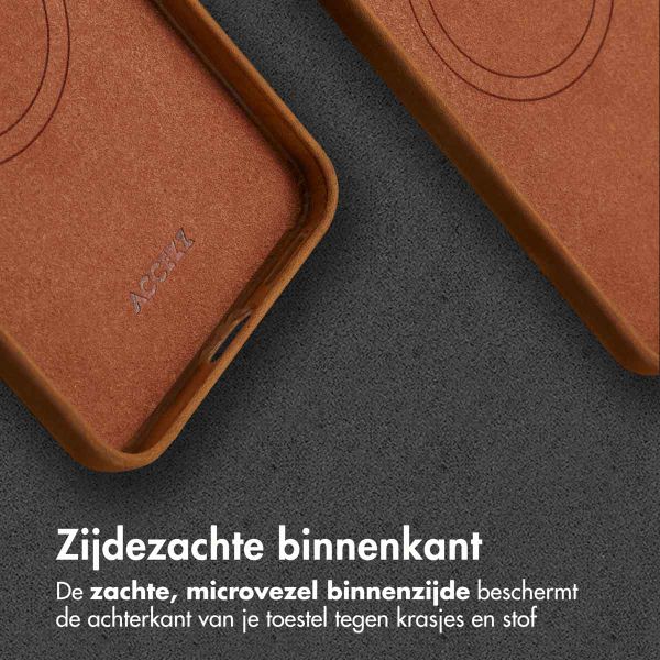 Accezz Vintage Leather Magsafe Backcover Samsung Galaxy A56 - Tabacco Cognac