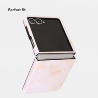 Selencia Vivid Back Cover with MagSafe Samsung Galaxy Z Flip 8 - Golden Beige Marble
