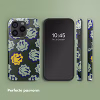 Selencia Vivid Backcover met MagSafe Apple iPhone 15 Pro - Wavy Smiley Green