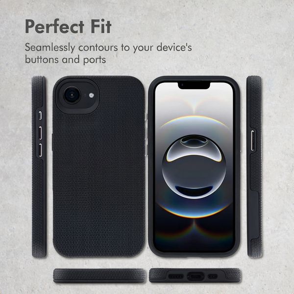 Accezz Tough Back Cover with MagSafe Apple iPhone 17e / 16e - Black