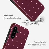 Selencia Vivid Backcover Samsung Galaxy A17 (5G) / (4G) - Happy Dots Burgundy