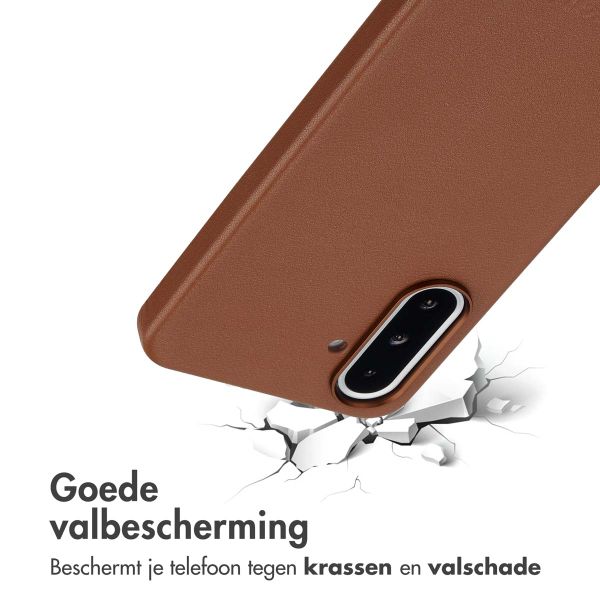 Accezz MagSafe Leather Backcover Samsung Galaxy A36 / A56 - Coffee Brown