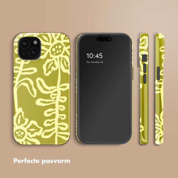 Selencia Vivid Backcover Apple iPhone 15 - Chalky Bloom
