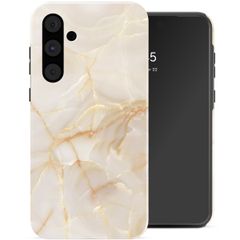 Selencia Vivid Tough Backcover Samsung Galaxy A55 - Golden Beige Marble