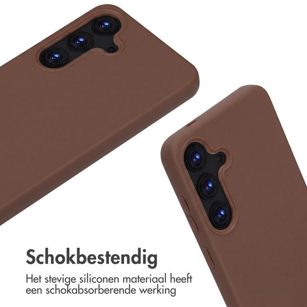 imoshion Siliconen hoesje met koord Samsung Galaxy S25 - Bruin