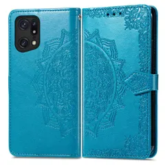 imoshion Mandala Bookcase Oppo Find X5 Pro 5G - Turquoise