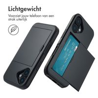 imoshion Backcover met pasjeshouder Apple iPhone 16 - Zwart