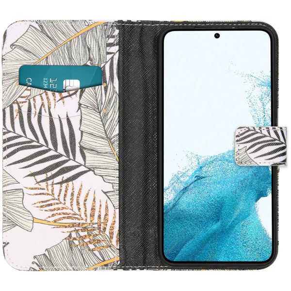 imoshion Design Softcase Bookcase Samsung Galaxy S22 - Glamour Botanic