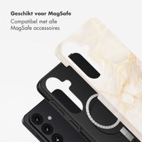 Selencia Vivid Backcover met MagSafe Samsung Galaxy S26 Plus - Golden Beige Marble