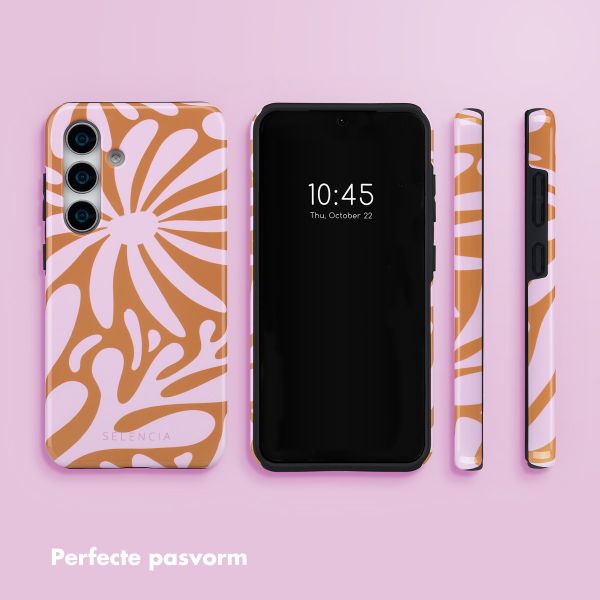 Selencia Vivid Backcover Samsung Galaxy S25 - Modern Bloom Pink