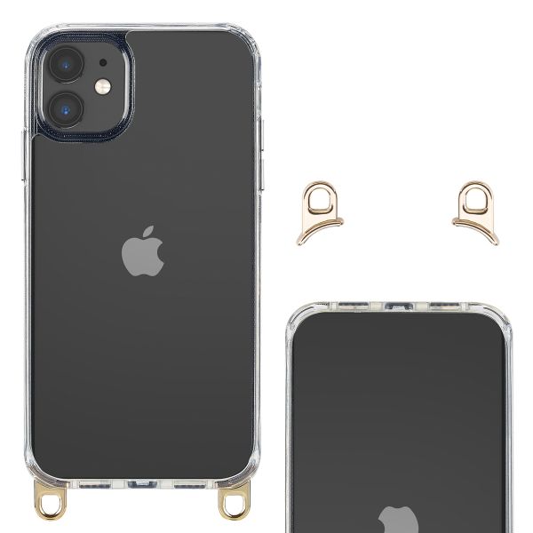 Selencia Backcover met afneembare haakjes Apple iPhone 11 - Transparant