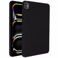 Accezz Liquid Silicone Backcover met penhouder Apple iPad Pro 11 (2024) M4 - Zwart