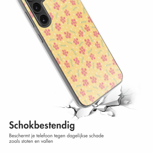 imoshion  Design hoesje Samsung Galaxy S23 FE - Sunny Yellow Petite Flowers