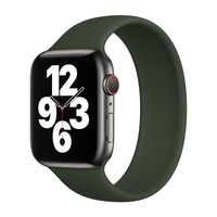 Apple Siliconen solobandje Apple Watch | 44/45/46/49 mm - Maat 8 - Cyprus Green
