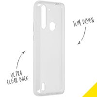 Accezz Clear Backcover Motorola Moto G8 Power Lite - Transparant