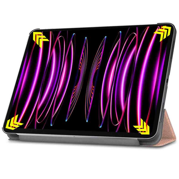 imoshion Trifold Bookcase Apple iPad Pro 12.9 (2018/2020/2021/2022) - Rosé Goud